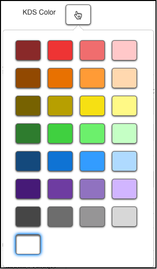 A dialog with 29 color choices.