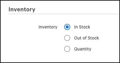 The Inventory property of a menu item.