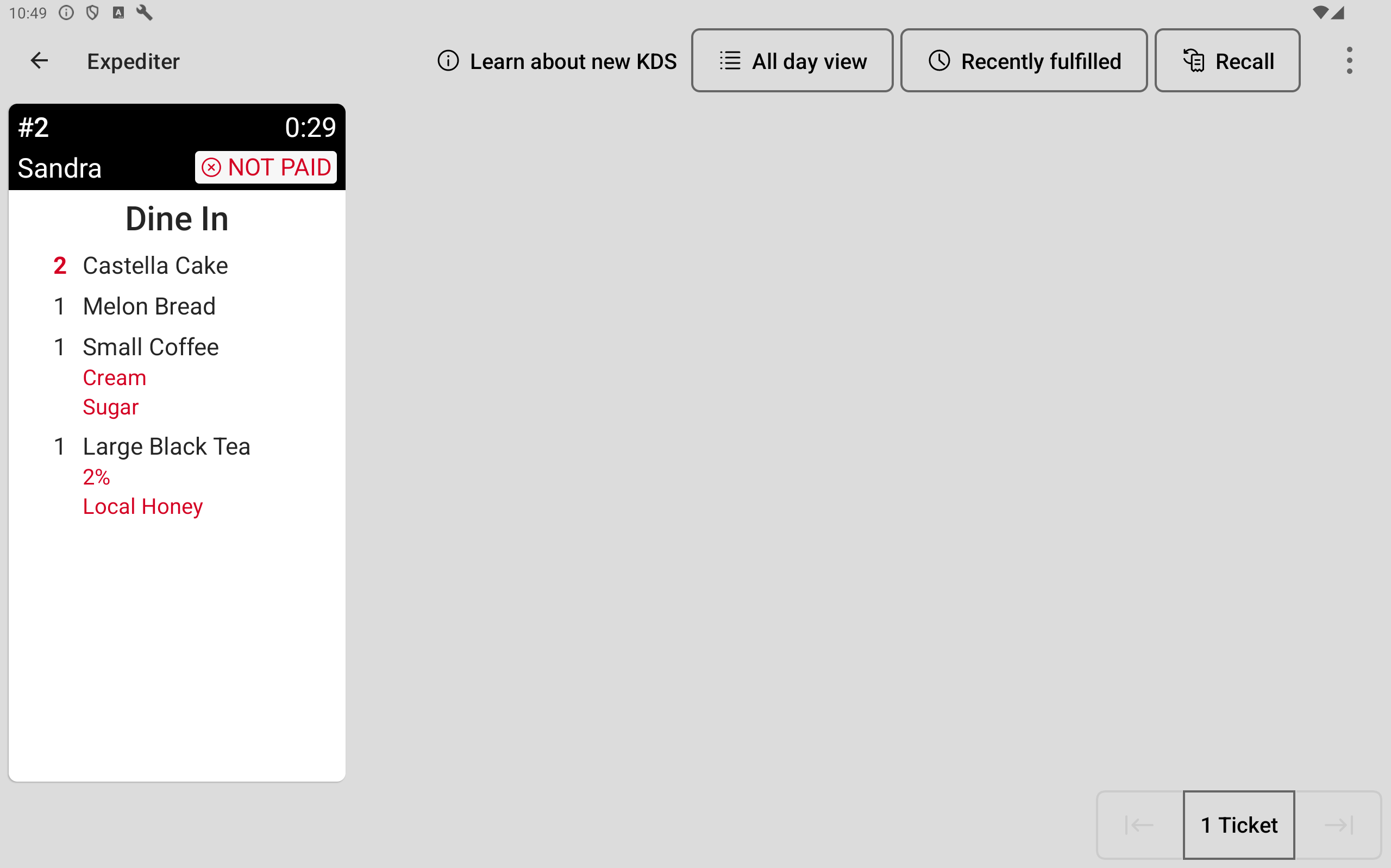 An example of a ticket that fits two grid spaces.