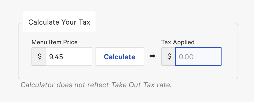 Testing the Tax Table in the New tax rate page.